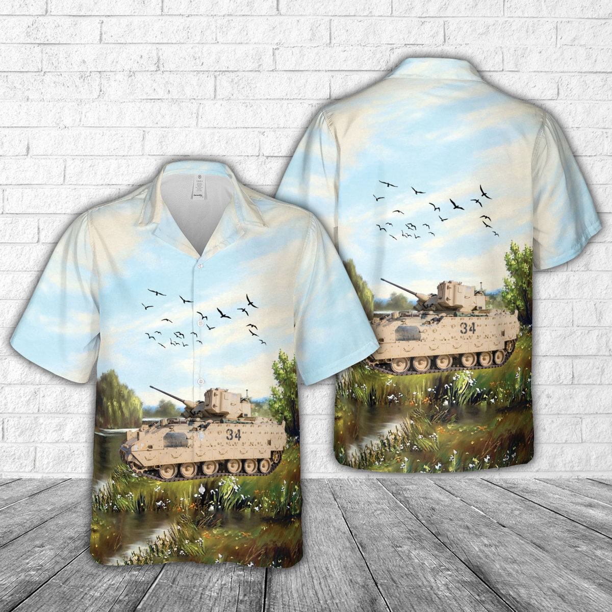 Croatian Army M2 Bradley Infantry fighting vehicle Hawaiian Shirt
