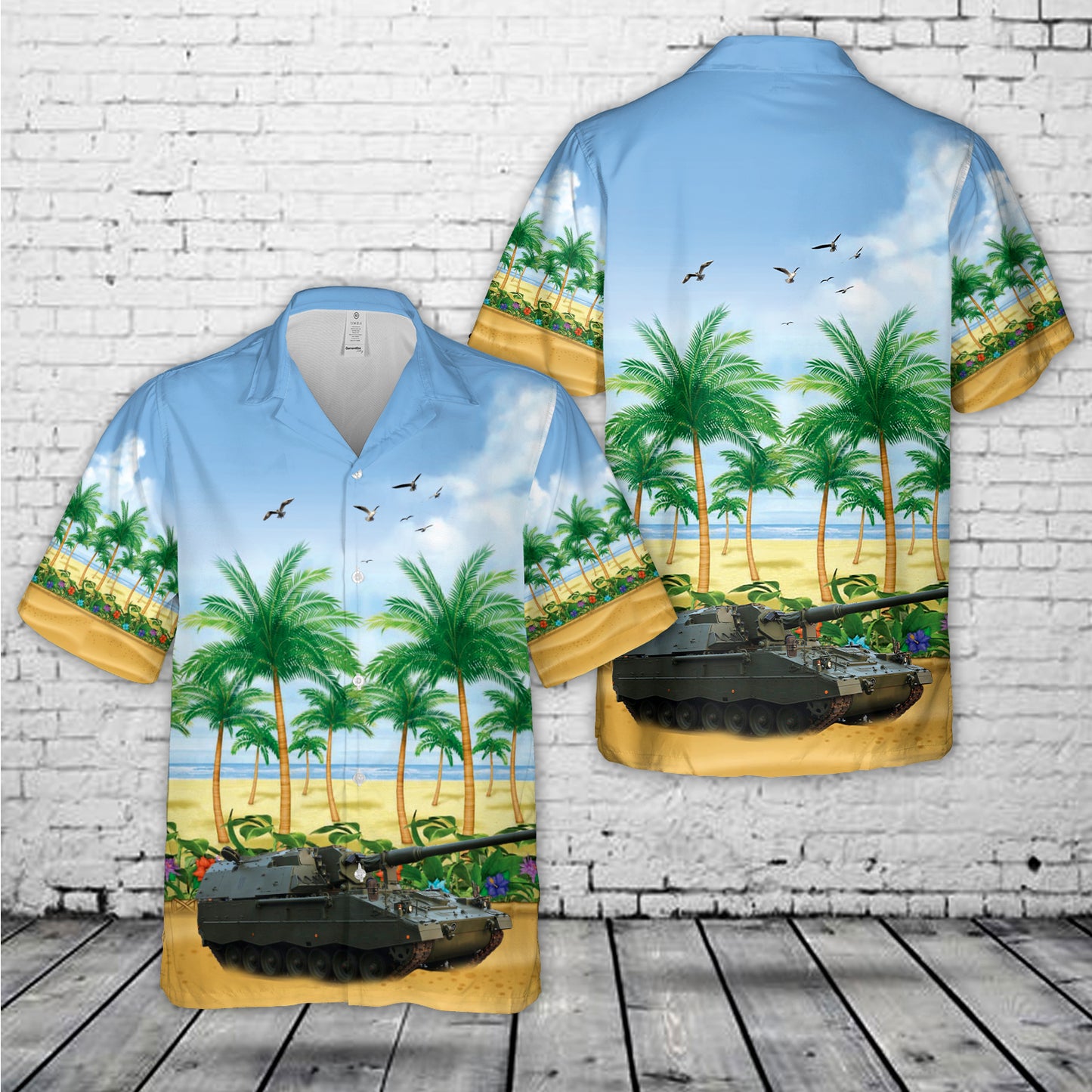 Croatian Army Panzerhaubitze 2000 Hawaiian Shirt