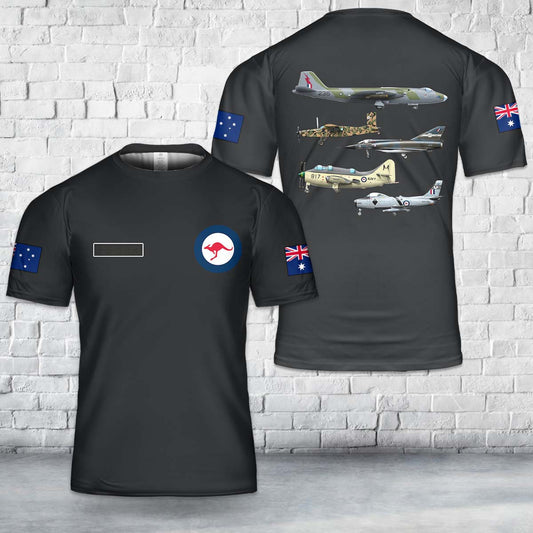Custom Name Australian WARBIRDS T-Shirt 3D