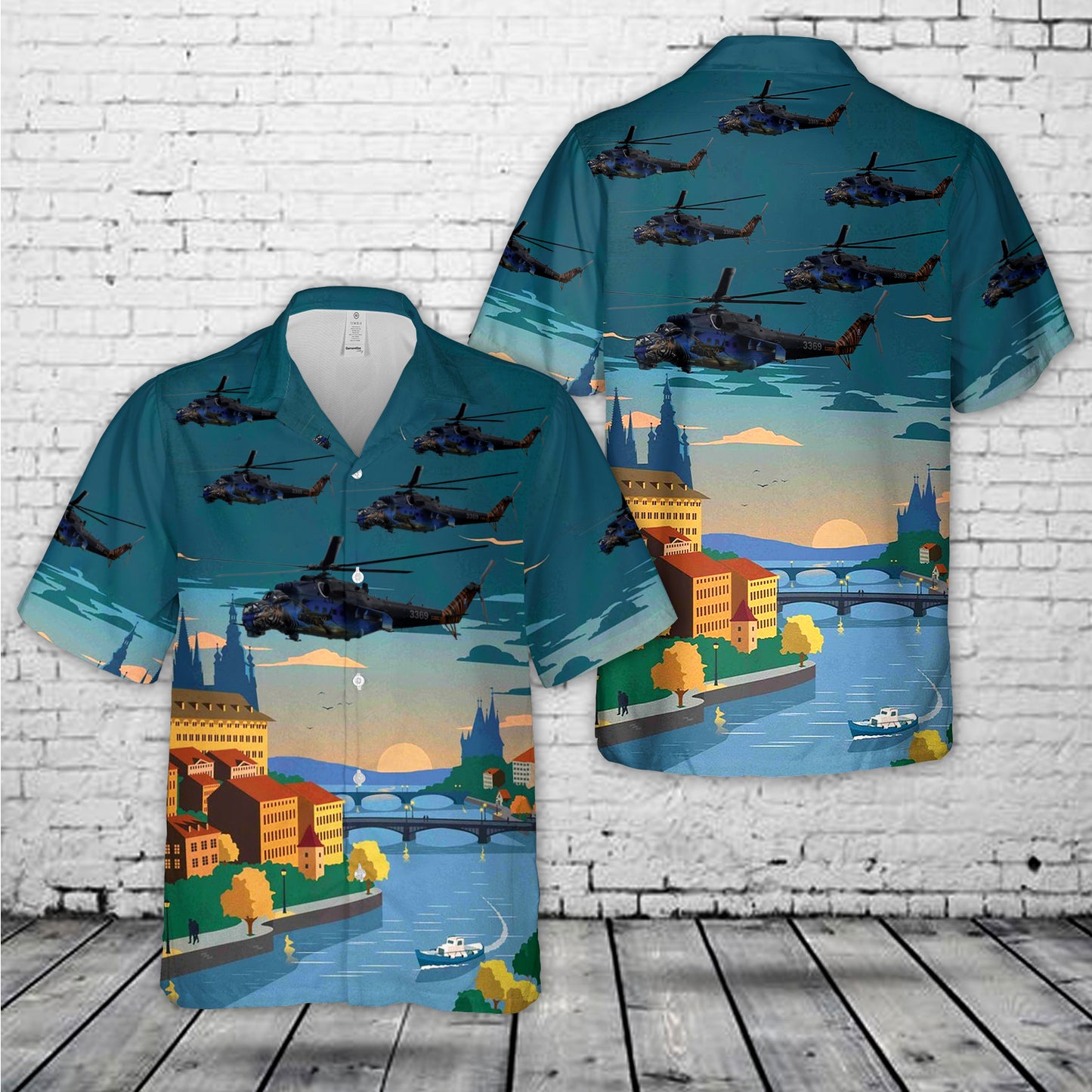 Czech Air Force Mil Mi-24V Hawaiian Shirt