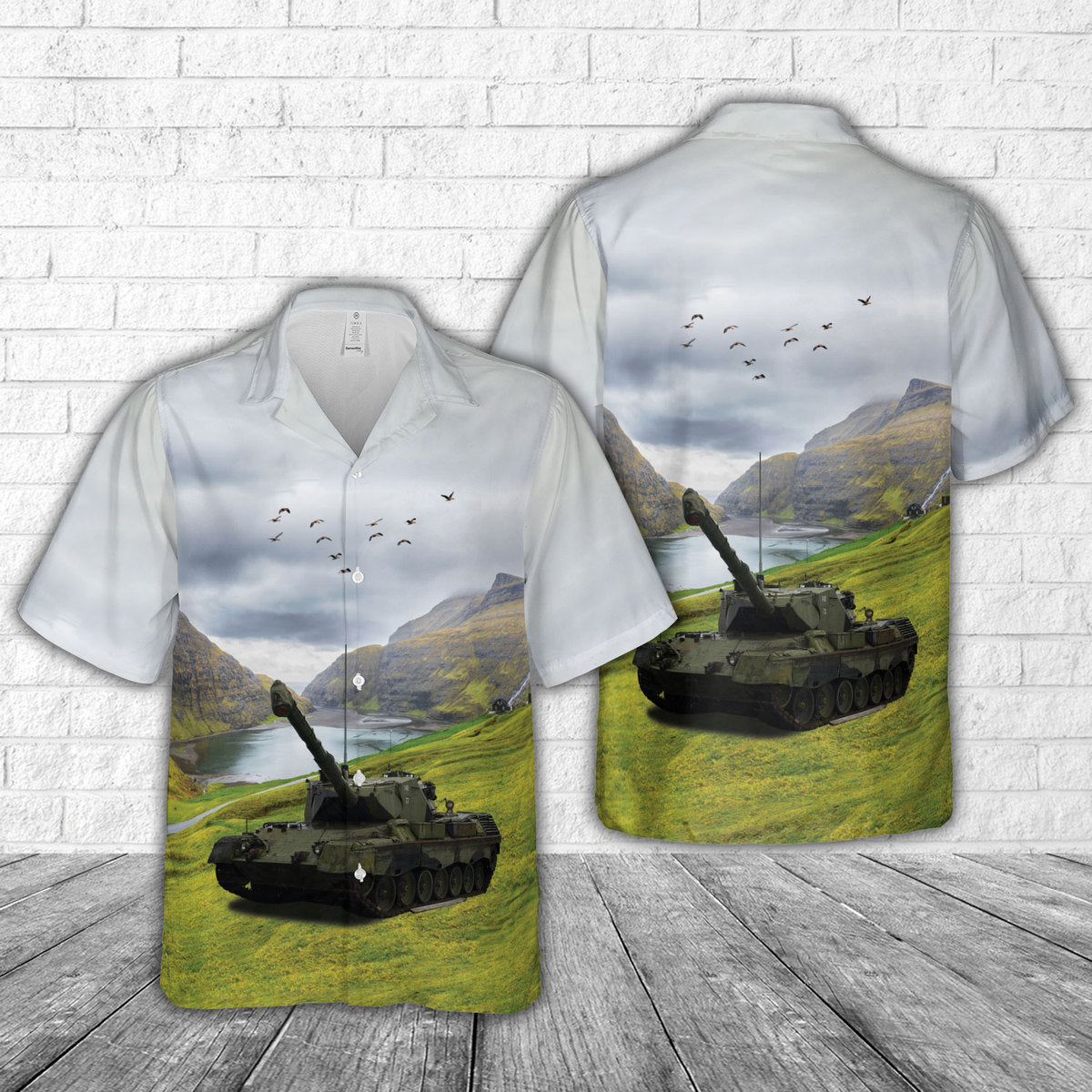 Danish Army Leopard 1A5-DK Hawaiian Shirt