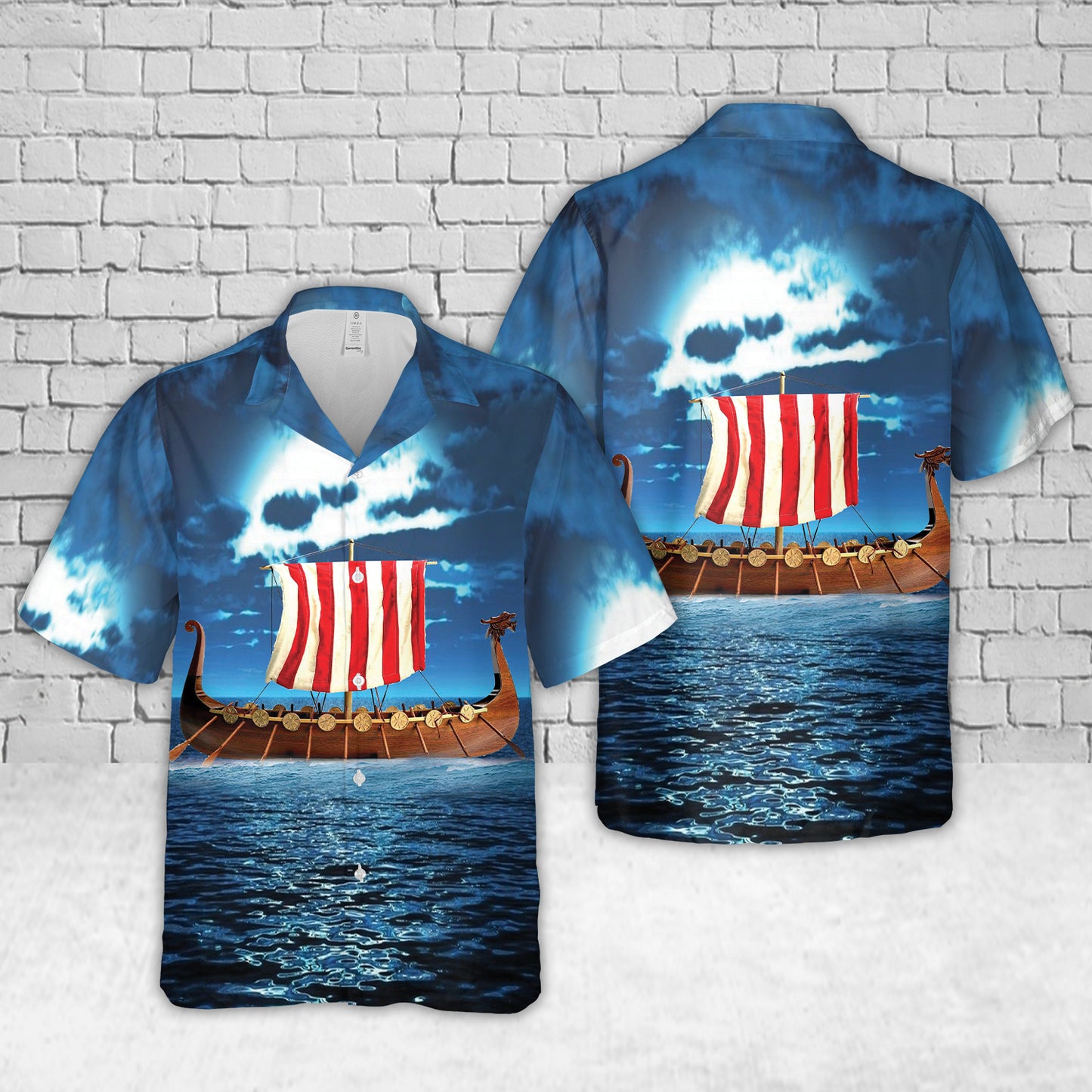Drakkar Viking Longship Hawaiian Shirt