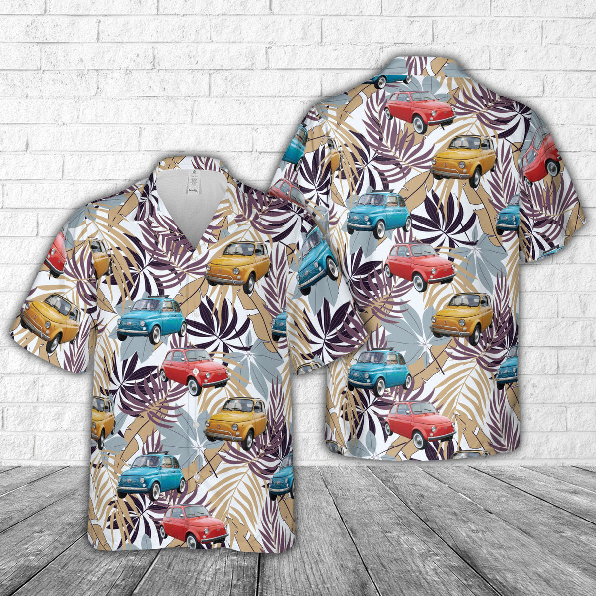 Fiat 500 1973 Hawaiian Shirt