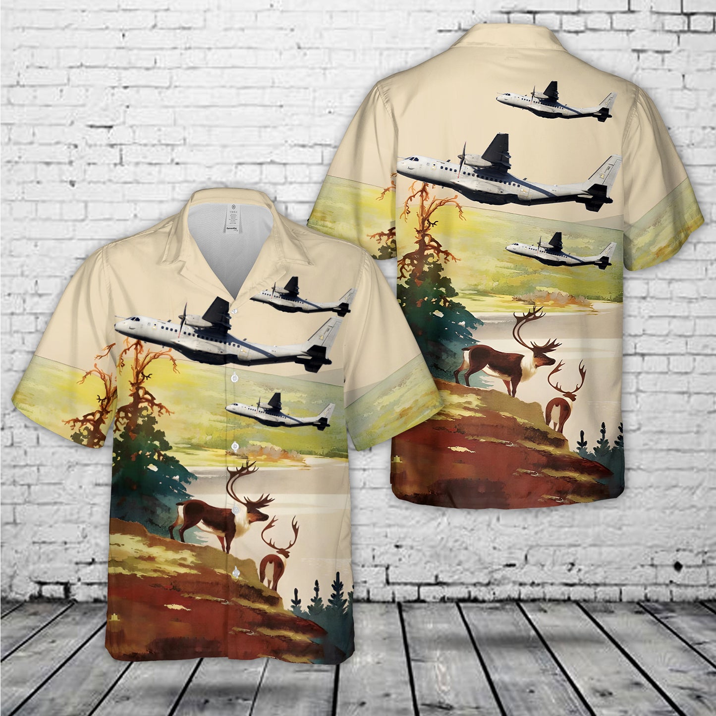 Finnish Air Force CASA C-295M Hawaiian Shirt