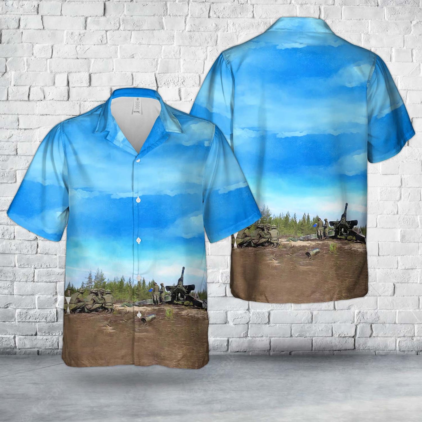 Finnish Army 152 K 89 Hawaiian Shirt