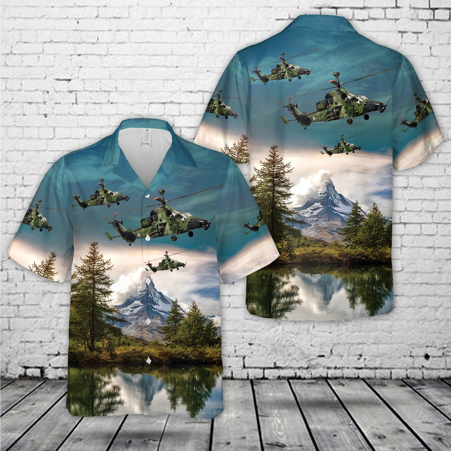 Finnish Army Airbus Helicopters EC665 "Tiikeri" Hawaiian Shirt