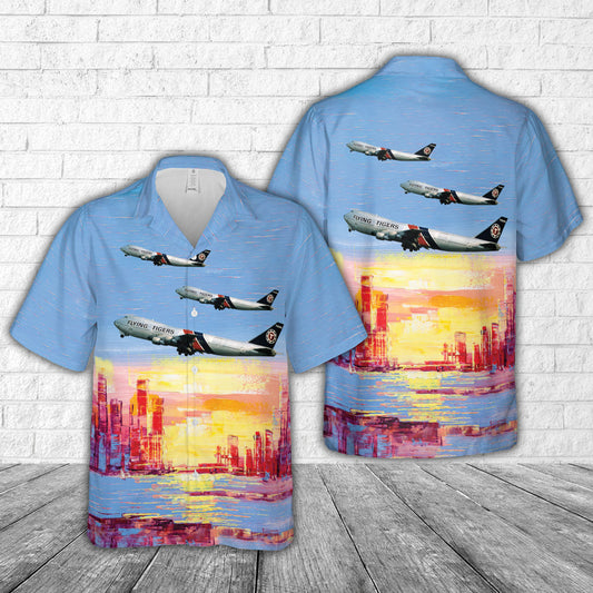 Flying Tiger Line Boeing 747-249F N807FT (c n 21828) Hawaiian Shirt