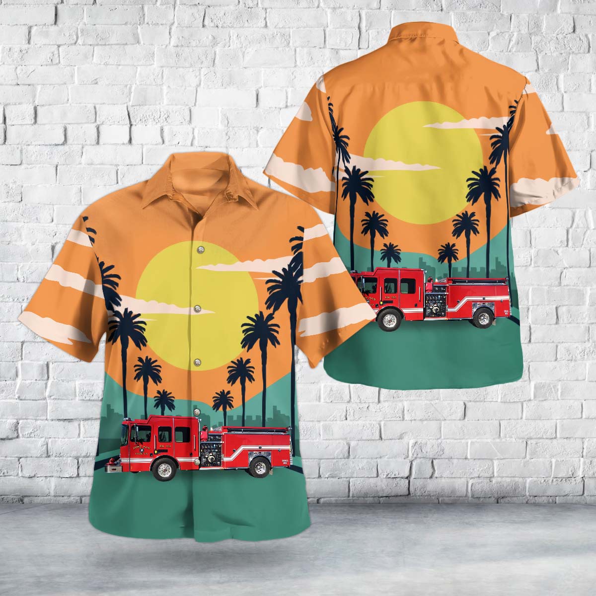 Fort Ann, New York, Fort Ann Volunteer Fire Co Hawaiian Shirt