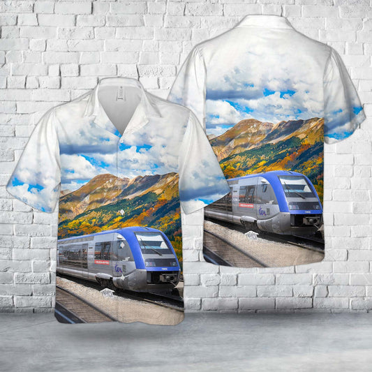 France SNCF Class X 73500 Diesel Multiple Unit Train Hawaiian Shirt