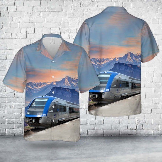 France SNCF Class X 73900 Diesel Multiple Unit Train Hawaiian Shirt