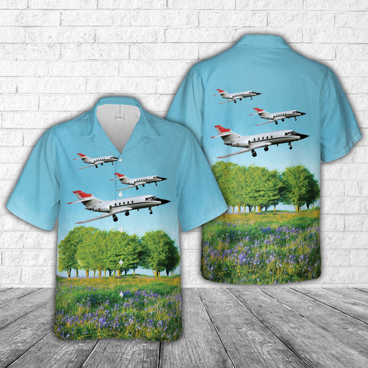 French Air Force Dassault Falcon (Mystere) 20C Hawaiian Shirt