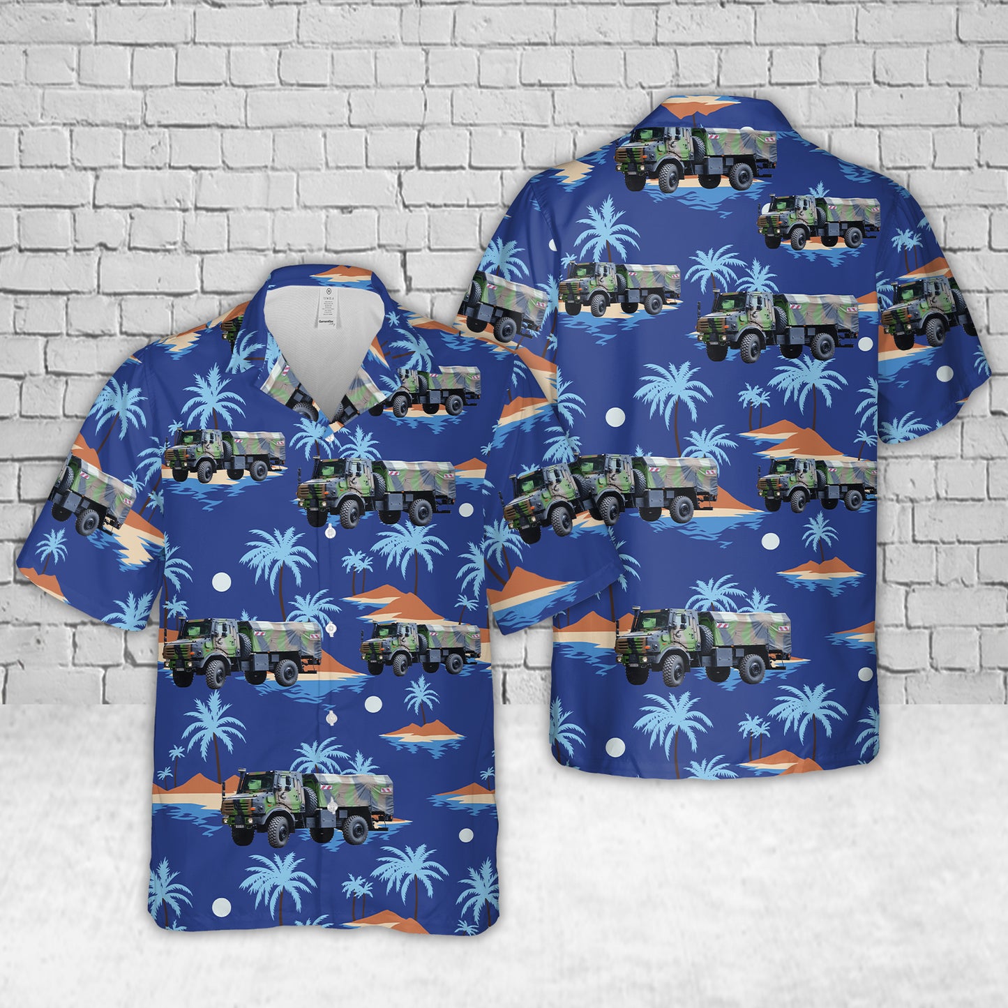 French Army Unimog Hawaiian Shirt