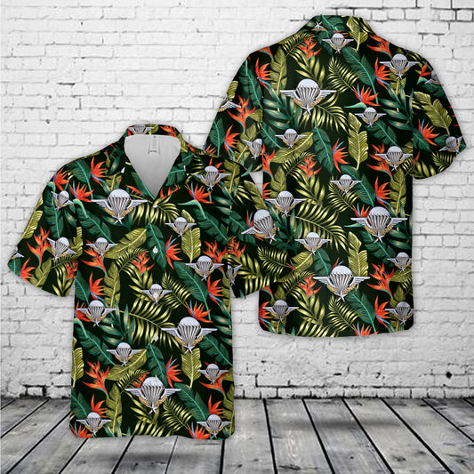 French Foreign Legion Parachute Wings Hawaiian Shirt