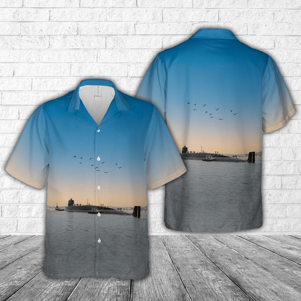 French Navy Redoutable-class submarine (1967) Hawaiian Shirt