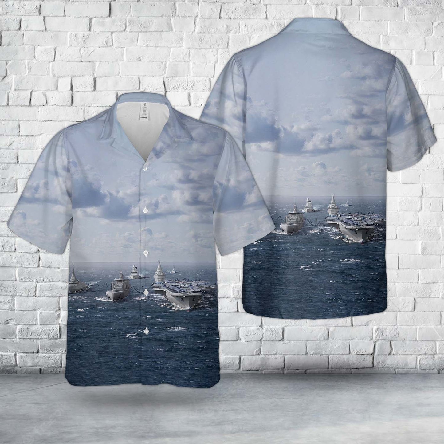 French Navy Ships Hawaiian Shirt