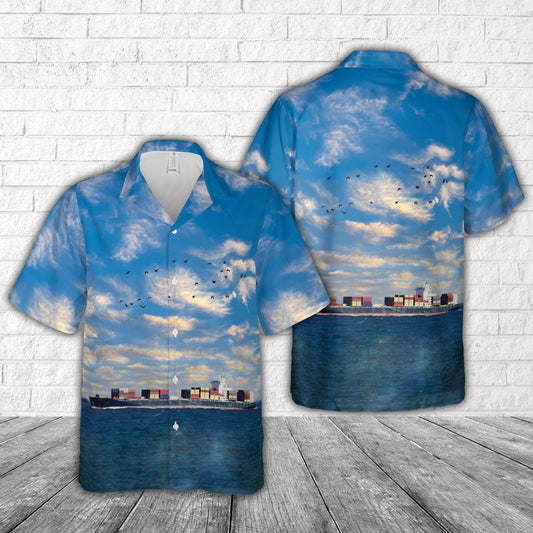 Genova Container Cargo ship Hawaiian Shirt