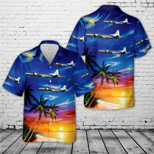 German Air Force Lockheed P-3C Orion Hawaiian Shirt