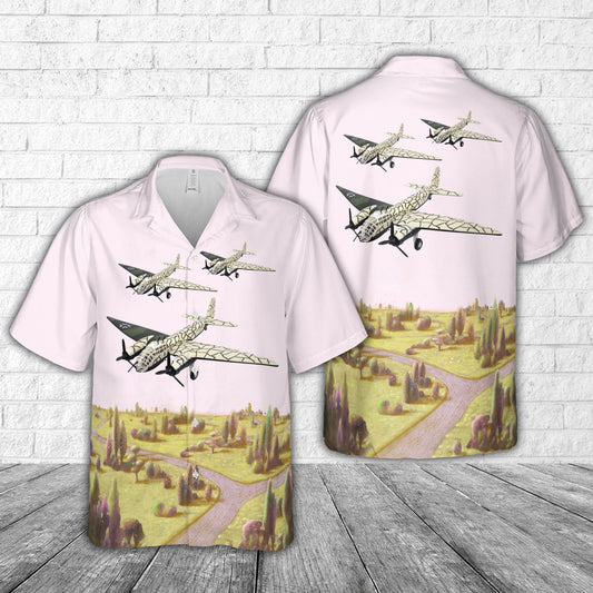German Air Force Luftwaffe Junkers Ju-188 Bomber Hawaiian Shirt