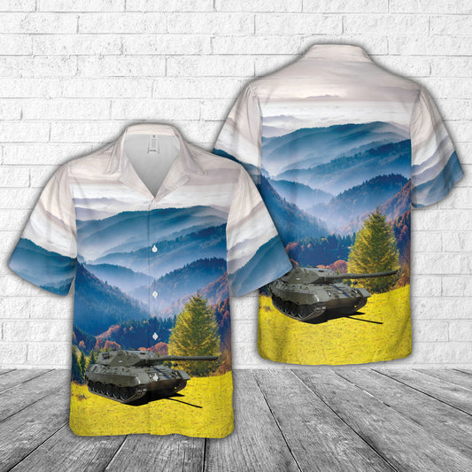 German Army Leopard 1A4 Tank Hawaiian Shirt