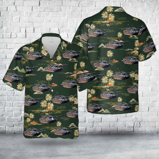 German Army Leopard 1A5 Hawaiian Shirt