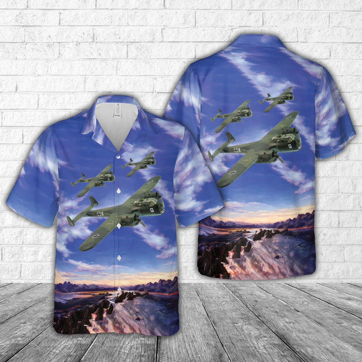 German Battle of Britain Dornier Do17, 5K+AR Hawaiian Shirt