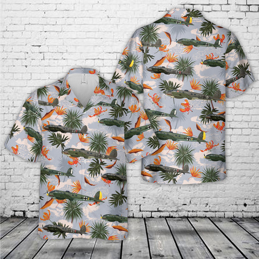 German Battle of Britain Heinkel He 111 Hawaiian Shirt