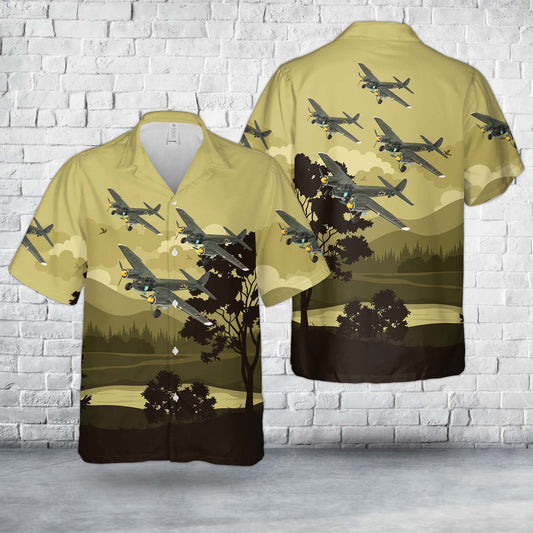 German Battle of Britain Junkers Ju88 A-1 Hawaiian Shirt