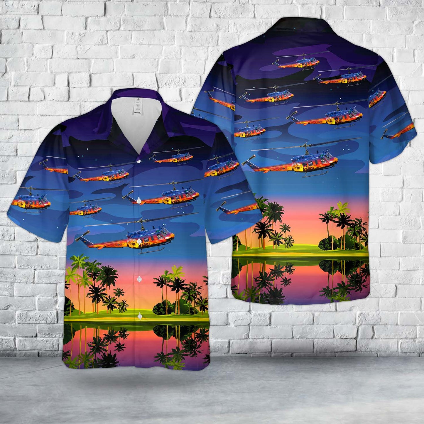 Germany Army Bell (Dornier) UH-1D Iroquois (205) Hawaiian Shirt