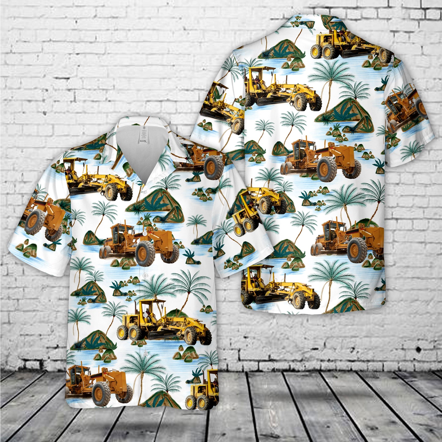 Grader Move Road Motor Hawaiian Shirt