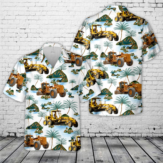 Grader Move Road Motor Hawaiian Shirt