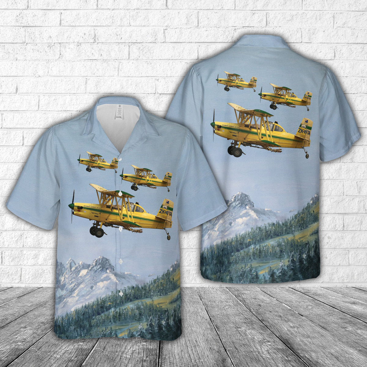 Grumman G-164 Turbo Agcat crop duster agricultural farm aircraft Hawaiian Shirt