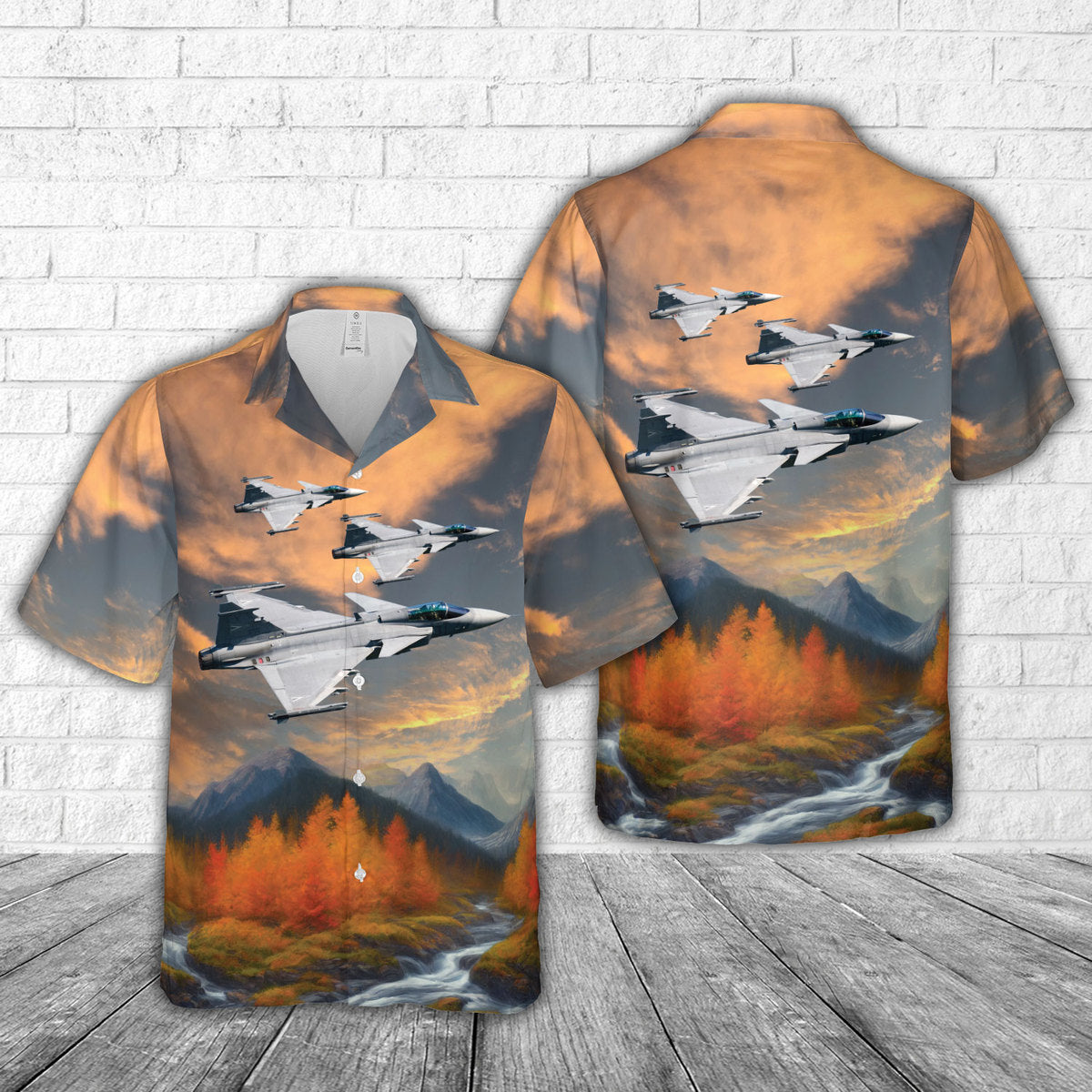 Hungarian Air Force Mikoyan-Gurevich MiG-29B (9-12A) Lofting Hawaiian Shirt