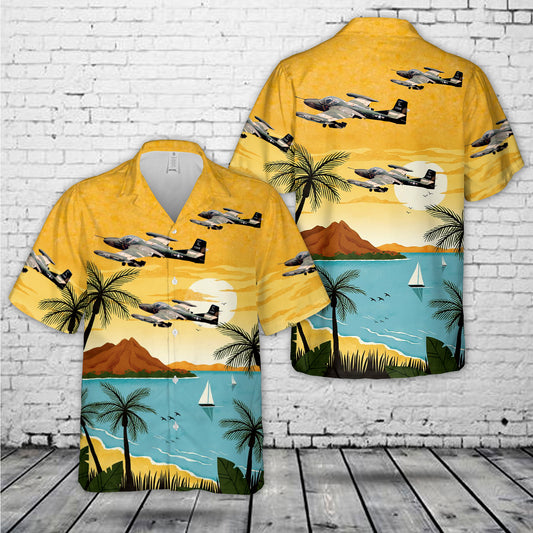 Illinois Air National Guard 169th Tactical Air Support Squadron OA-37B Dragonfly aircraft Hawaiian Shirt