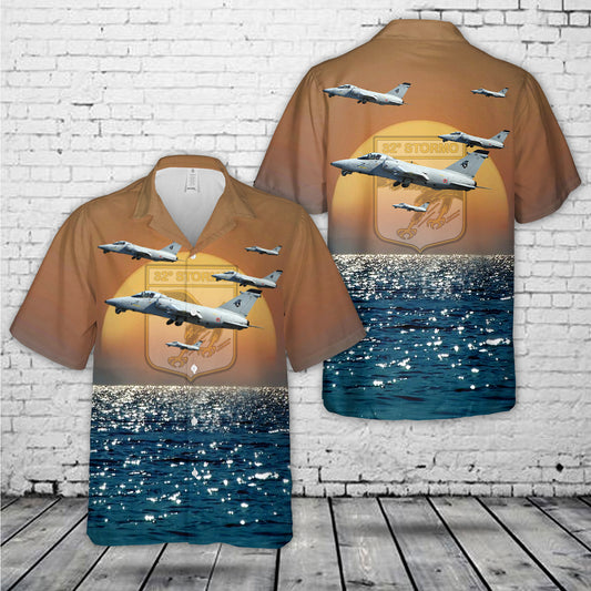 Italian Air Force AMX 32-23 of the 32 Stormo "Armando Boetto" (32nd Wing) Hawaiian Shirt