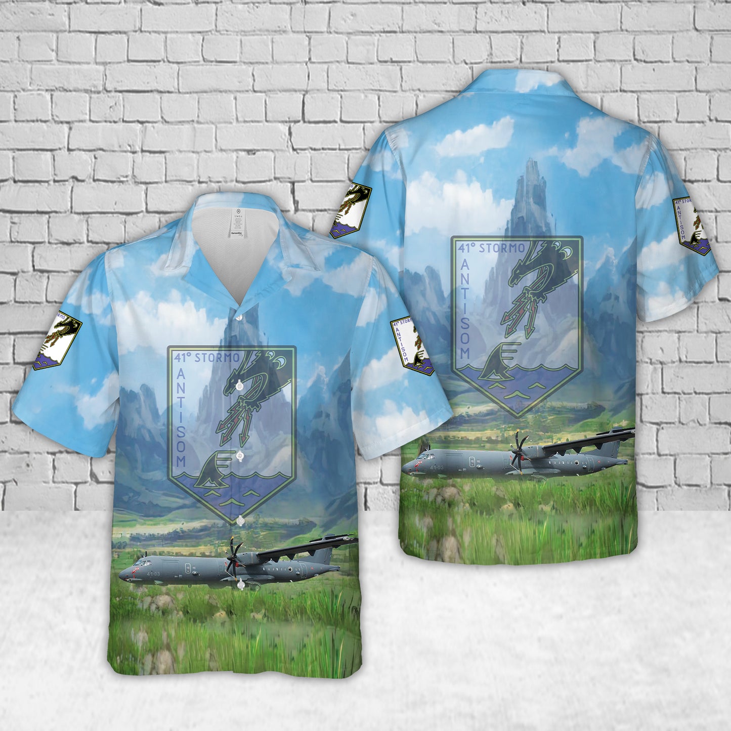 Italian Air Force P-72A ASW 41-03 of the 41 Stormo AntiSom "Athos Ammannato" (41st (Anti-submarine) Wing) Hawaiian Shirt