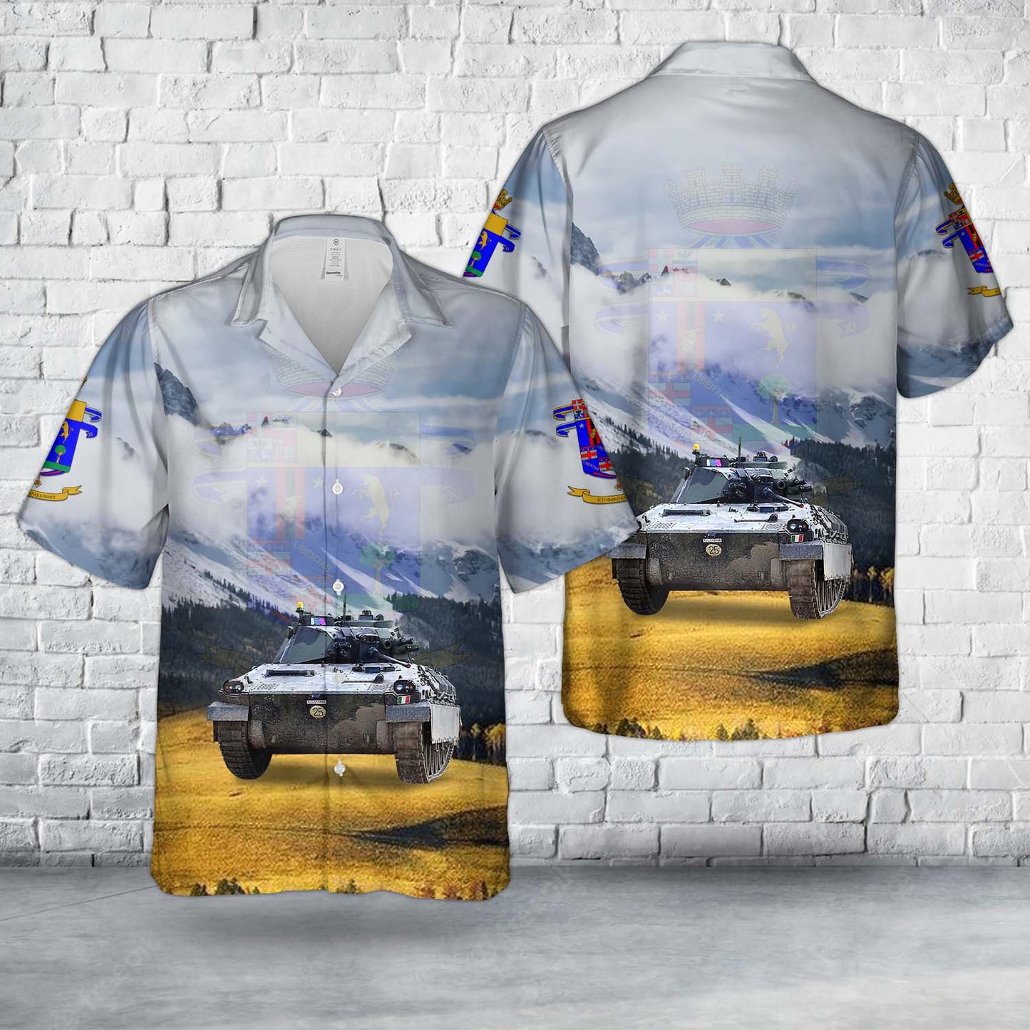 Italian Army 1st Bersaglieri Regiment Dardo IFV Hawaiian Shirt