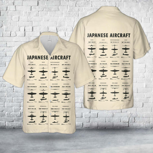 Japanese Aircraft In WWII Hawaiian Shirt