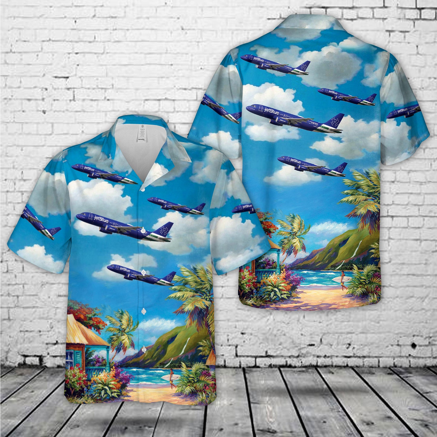 JetBlue Airways (NYPD Livery) A320-200 N531JL Hawaiian Shirt