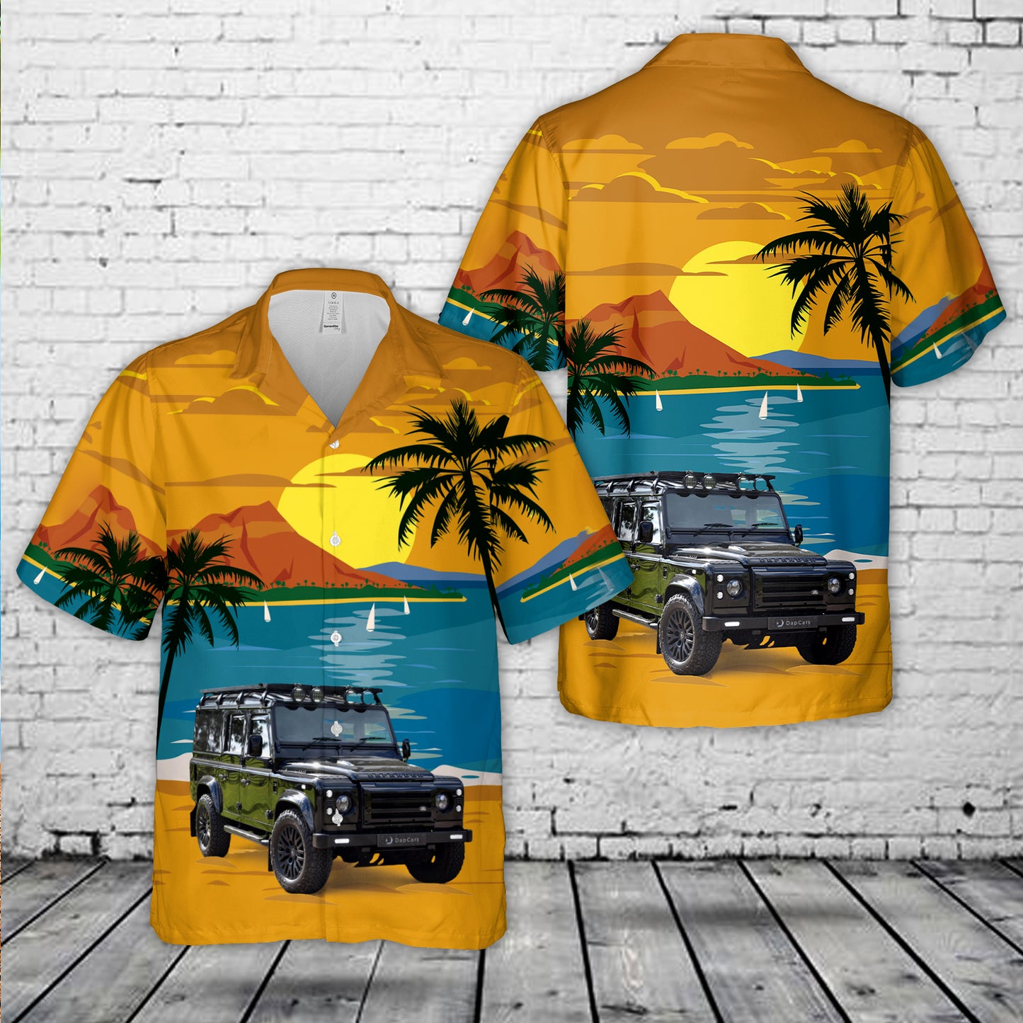Land Rover Defender 110 Hawaiian Shirt