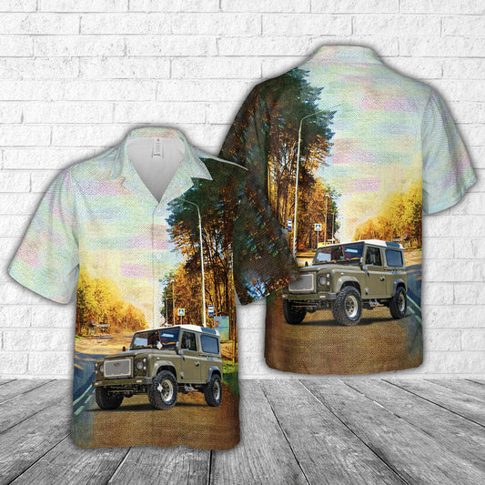Land Rover Defender 90 Hawaiian Shirt