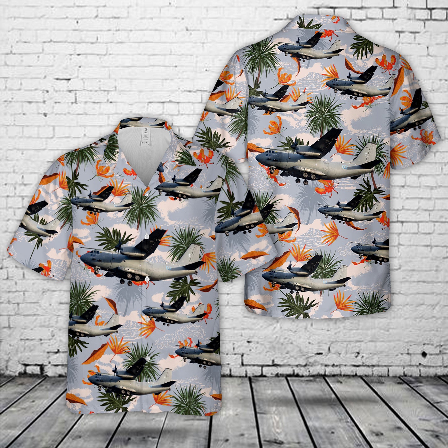 Lithuanian Air Force Alenia C-27J Spartan Hawaiian Shirt