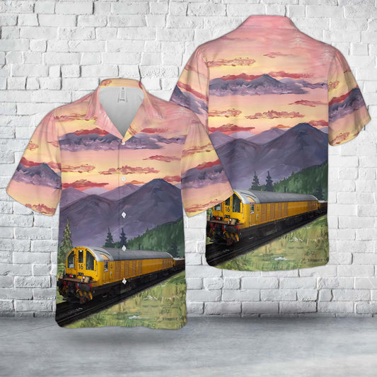 London Underground Battery Locomotive L16 Hawaiian Shirt