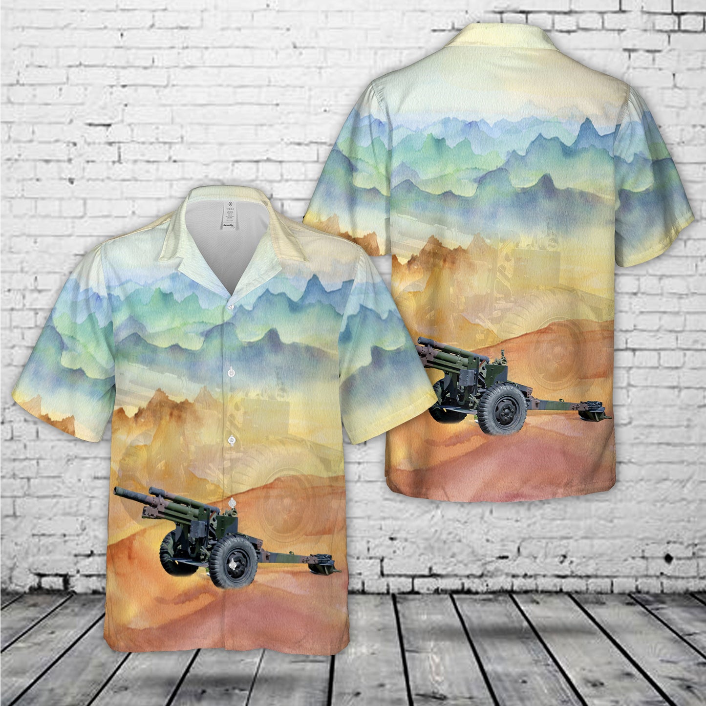 M101A1 105 mm Howitzer WW II Hawaiian Shirt
