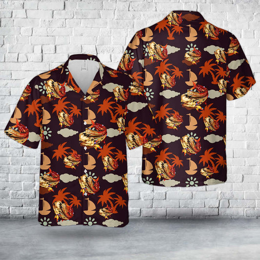 Mahi Hot Rod Fish Hawaiian Shirt