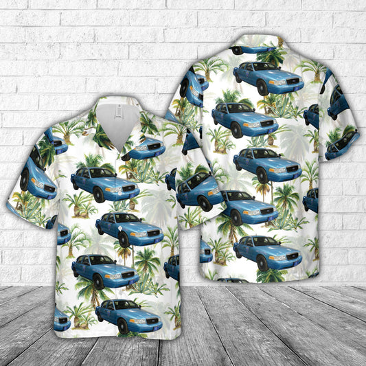 Maine State Police Ford Crown Victoria Hawaiian Shirt
