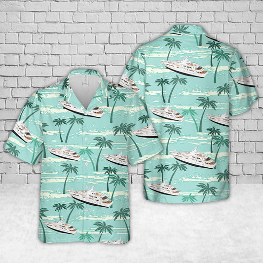 Majestic Motor Super Yacht Hawaiian Shirt