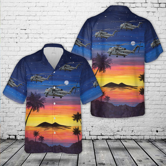 Marine Aviation Logistics Squadron 36 CH-53E Super Stallion Hawaiian Shirt
