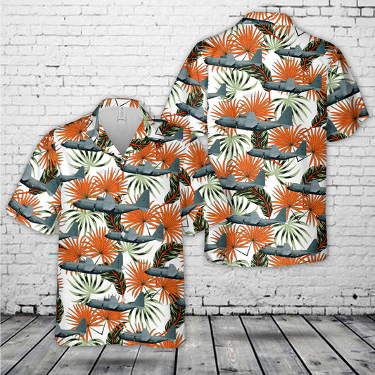 Mexican Air Force Fuerza Aerea Mexicana C-130 Hawaiian Shirt