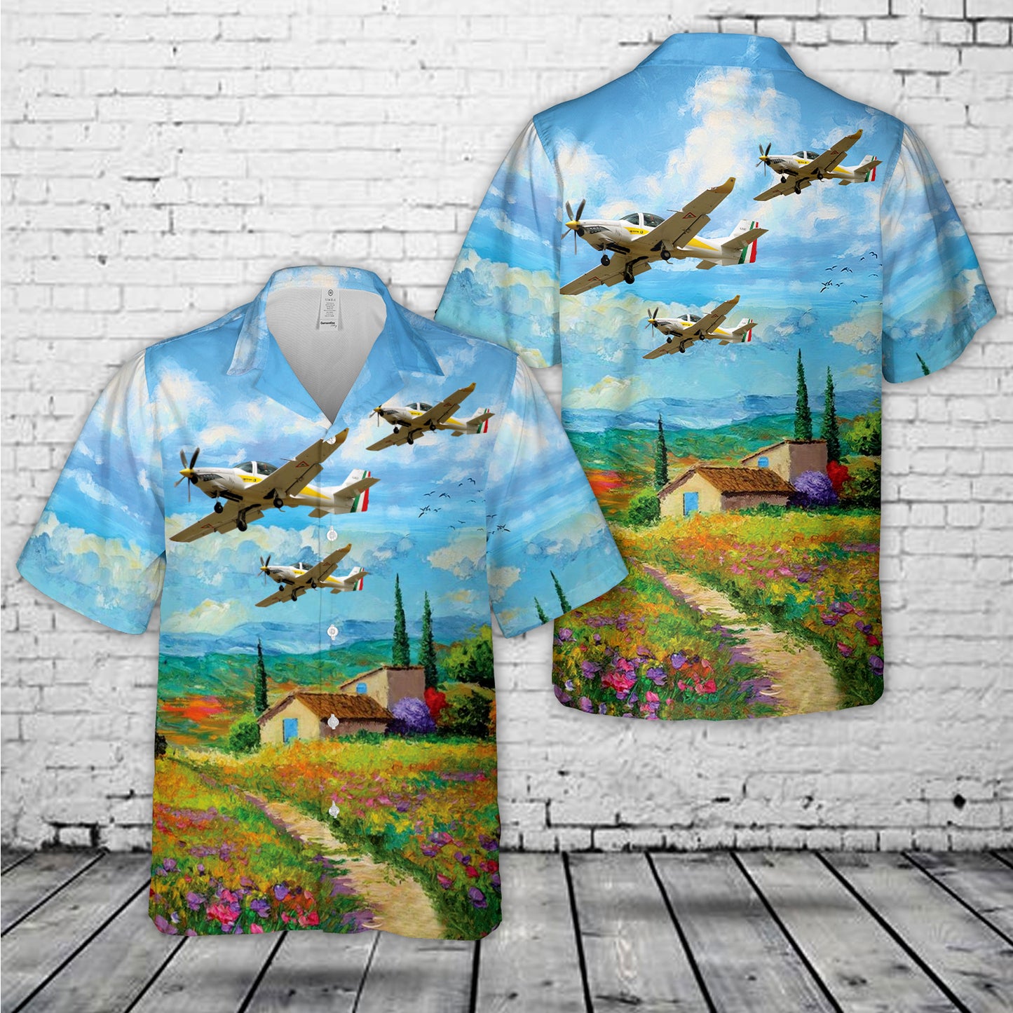Mexican Air Force Grob G120TP Hawaiian Shirt