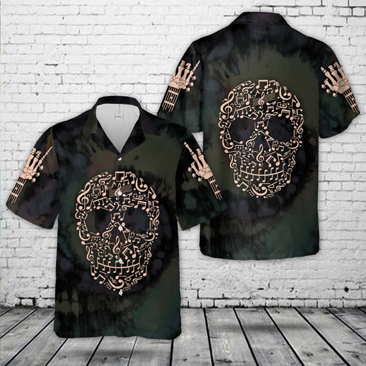 Music Skull Hawaiian Shirt